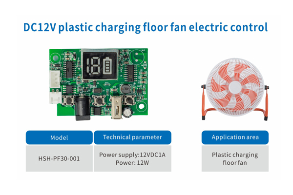 Floor Fan Electronic Control Board Solution